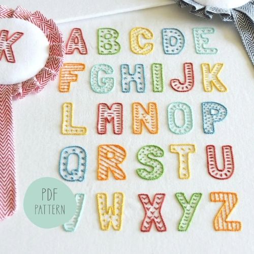 Lucky Fish Lettering alphabet image