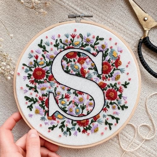 Tiny Flower Alphabet image S letter