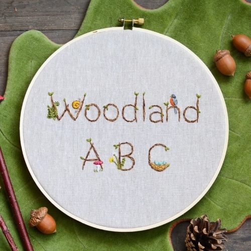 Woodland Alphabet Embroidery image