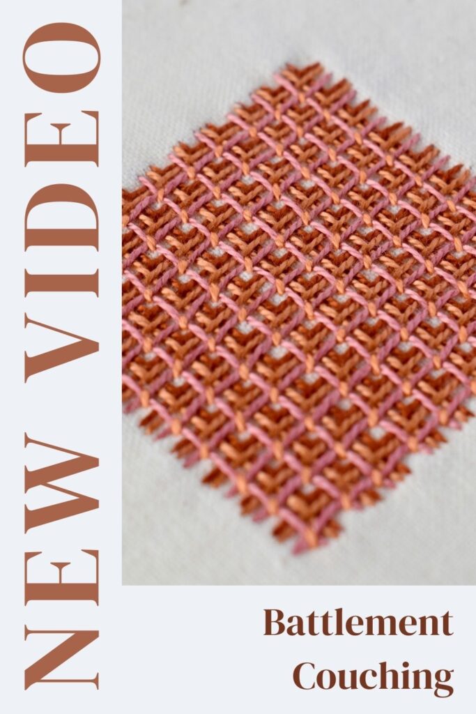 Dimensional Embroidery Stitch Video Lesson PIN image