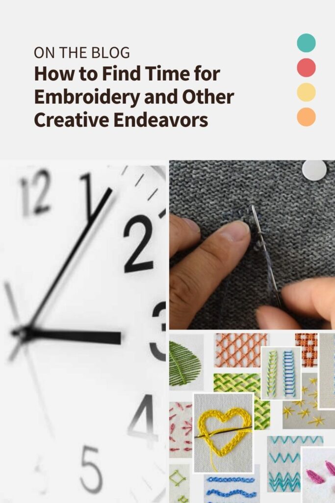 How to Actually Finish Embroidery Projects PIN image