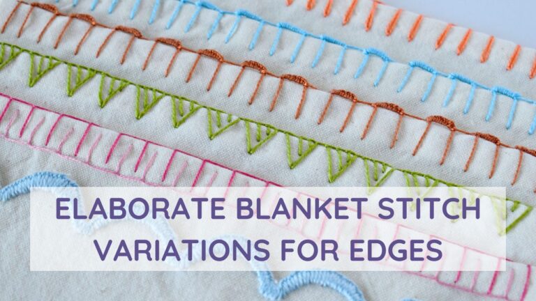 Variations élaborées de Blanket Stitch pour les bords de l'image de couverture vidéo