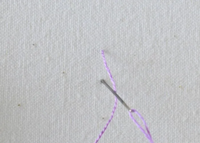 Four Legged Knot embroidery tutorial step 1 image