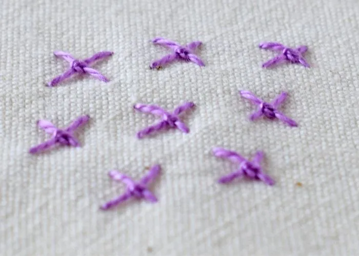 Four Legged Knot embroidery tutorial step 5 image