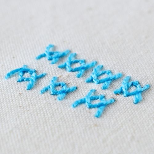 Reversed Fly Stitch hand embroidery tutorial small image
