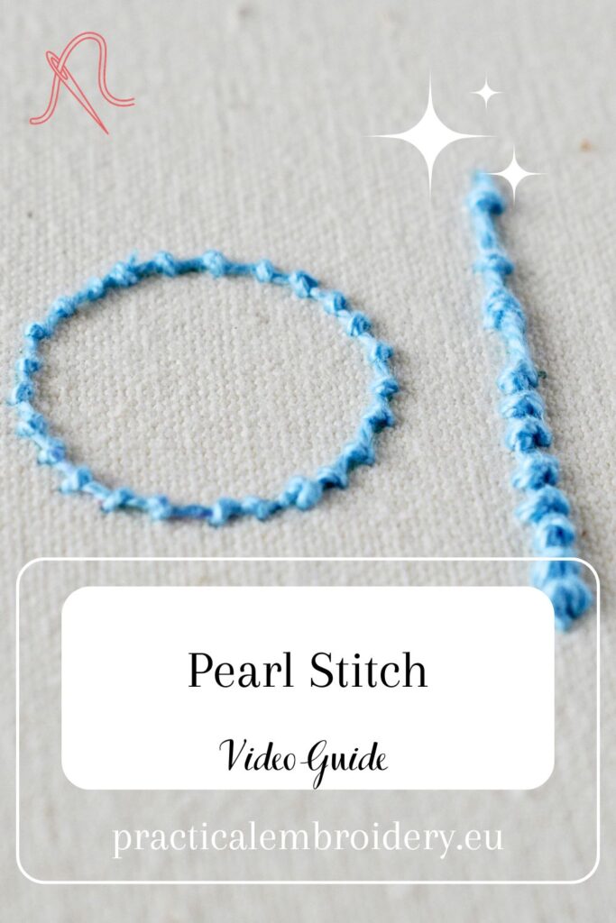 Nodo da ricamo con perle passo dopo passo in video Immagine PIN