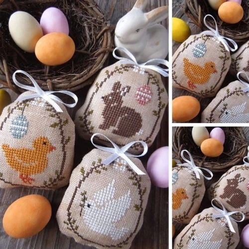Easter Animals - Cross stitch pattern by LittleStitcherShop imag