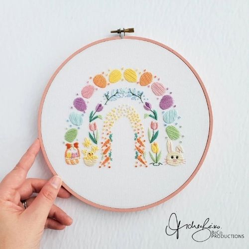 Easter Rainbow - Embroidery pattern & guide by BeCoProductions image