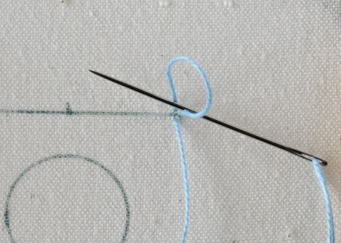 Tutorial ricamo a mano punto perla step4 image