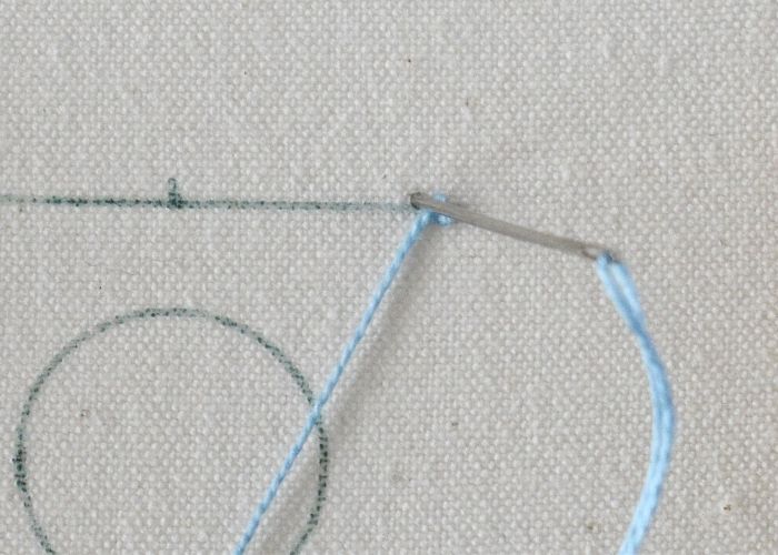 Tutorial ricamo a mano punto perla step6 image