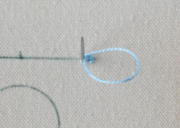 Tutorial ricamo a mano punto perla step7 image