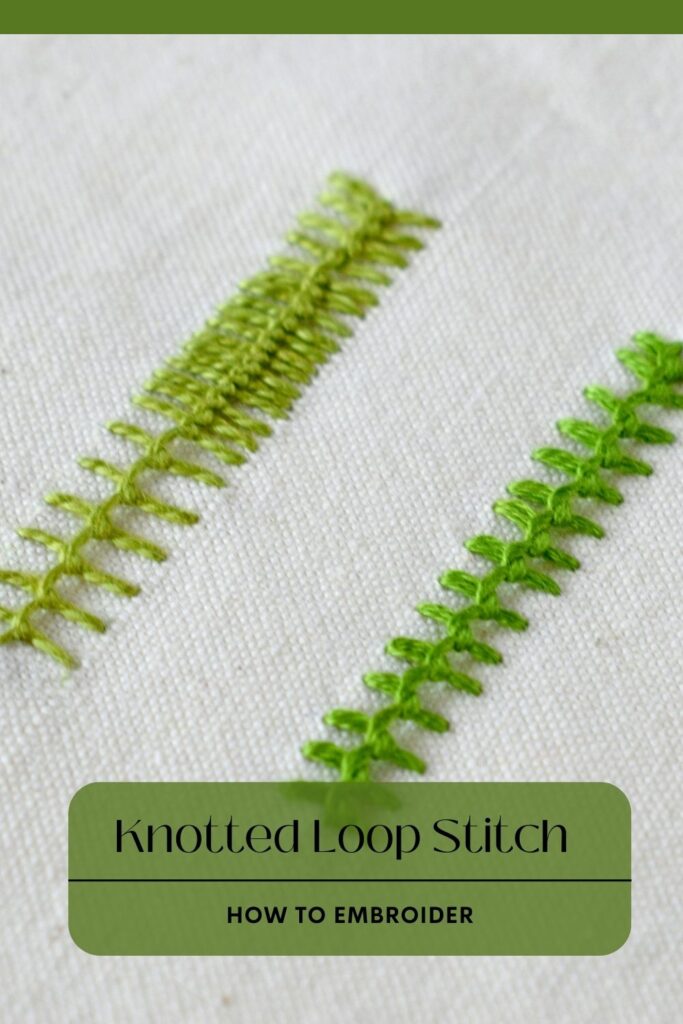 Knotted Loop Stitch: Bands That Pop PIN image