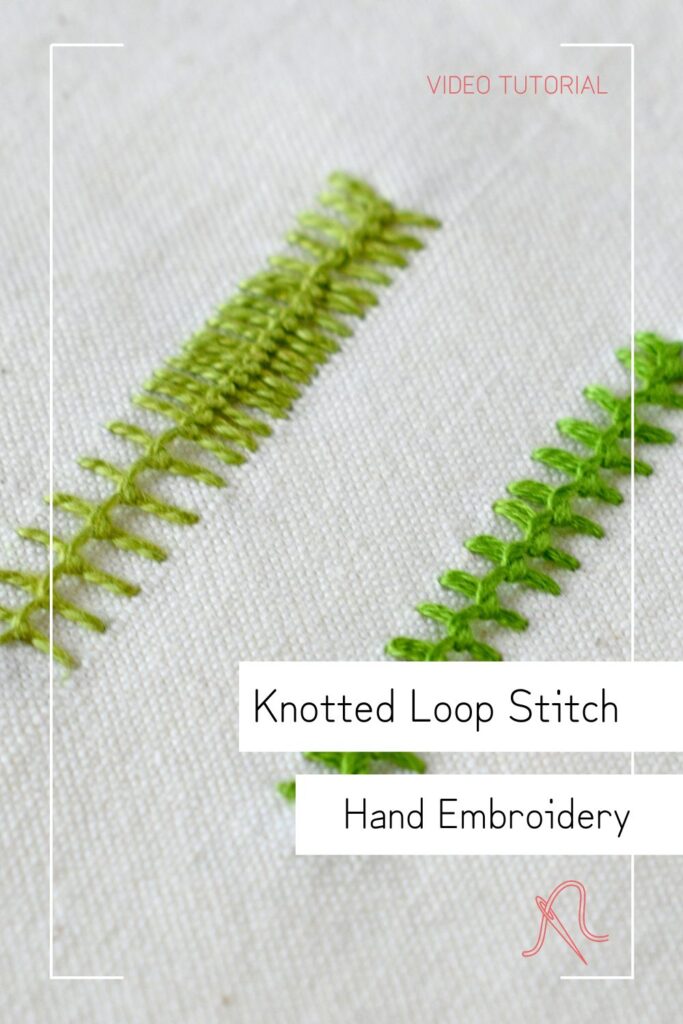 Watch: Knotted Loop Stitch Start to Finish PIN image