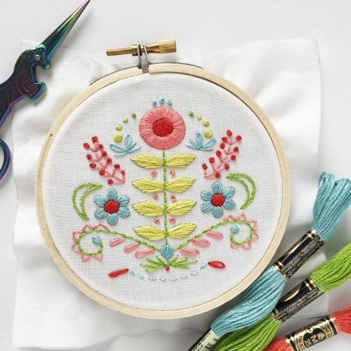 Floral Folk Art perfect for beginners by littledear