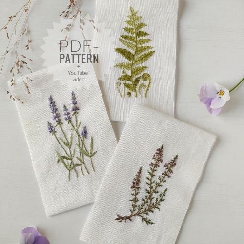 Floral Trio – Lavender, Heather and Fern