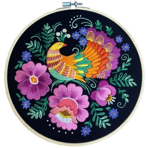Folk Bird of Paradise course by EmbroideryArtbyNatCA