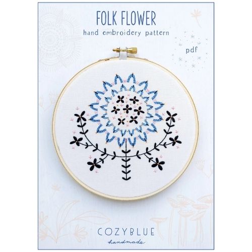 Folk Flower Embroidery pattern by cozyblue