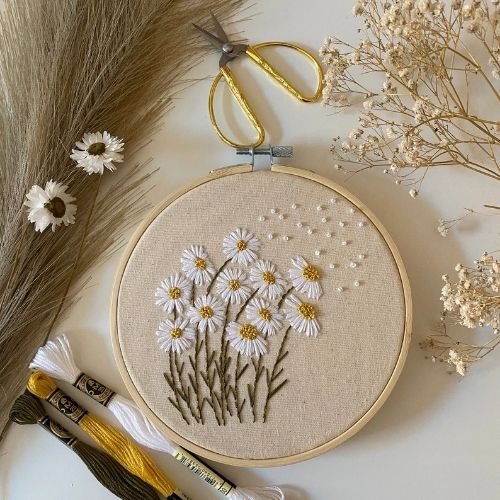 Fresh as a Daisy - flower embroidery designs bykatieolivia
