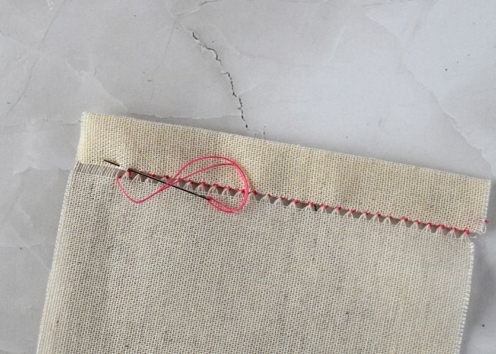 Hem Stitch hand sewing tutorial step 10 image