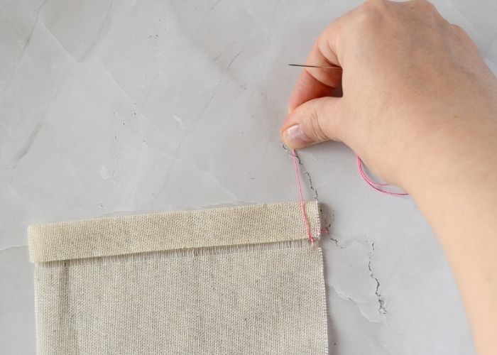 Hem Stitch hand sewing tutorial step 7 image