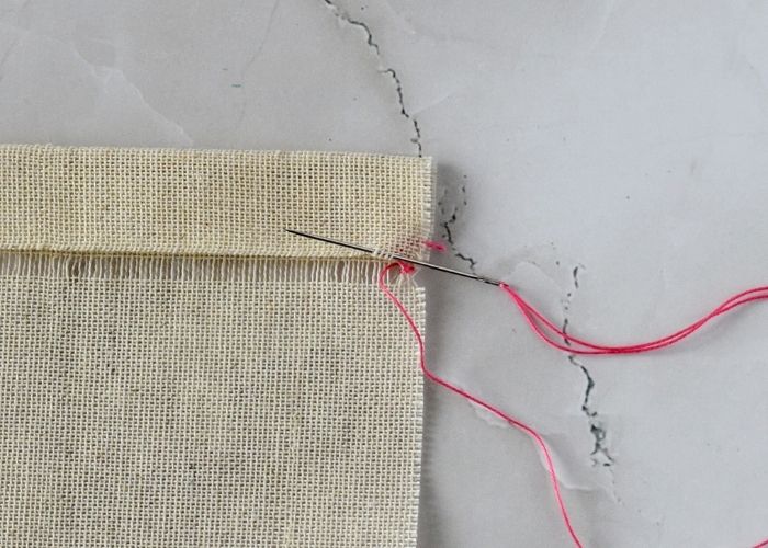 Hem Stitch hand sewing tutorial step 8 image