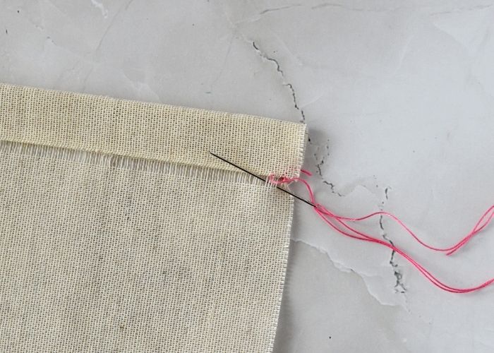 Hem Stitch hand sewing tutorial step 9 image