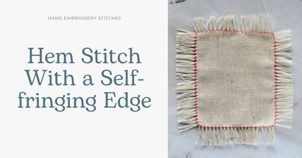 Hem Stitch With a Self-fringing Edge tutorial cover image