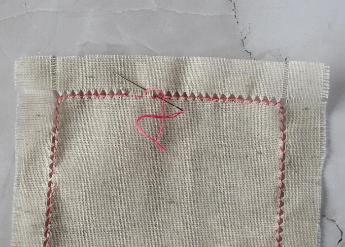 Hem Stitch With a Self-fringing Edge tutorial step 11 image