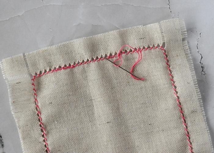 Hem Stitch With a Self-fringing Edge tutorial step 12 image