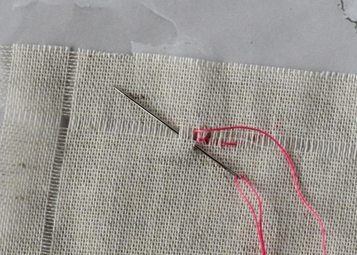 Hem Stitch With a Self-fringing Edge tutorial step 6 image