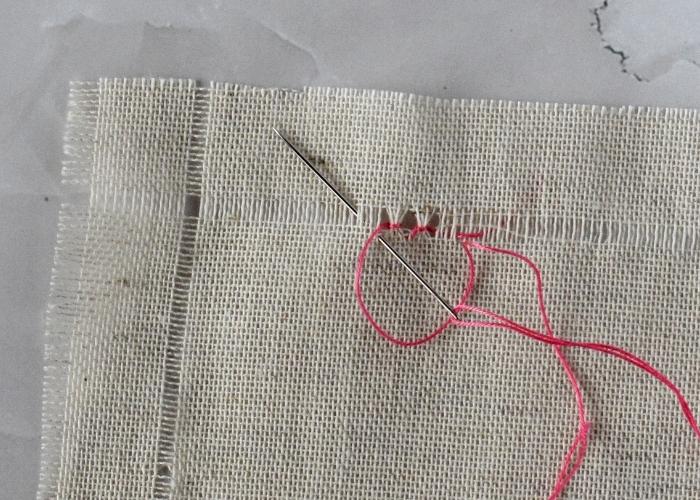 Hem Stitch With a Self-fringing Edge tutorial step 8 image