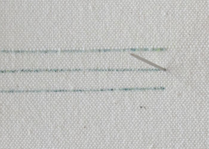 Point de boucle noué tutoriel de broderie à la main étape 1 image