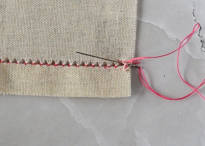 Tutorial per il ricamo a punto ladder Step13 image