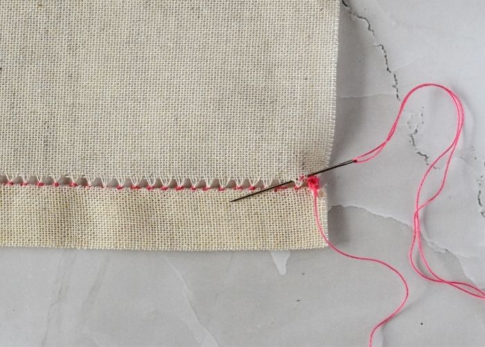 Tutorial per il ricamo a punto ladder Step14 image