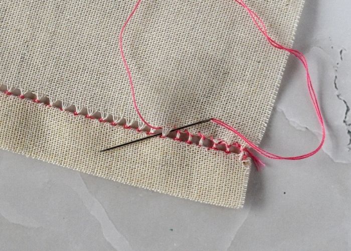 Tutorial per il ricamo a punto ladder Step15 image