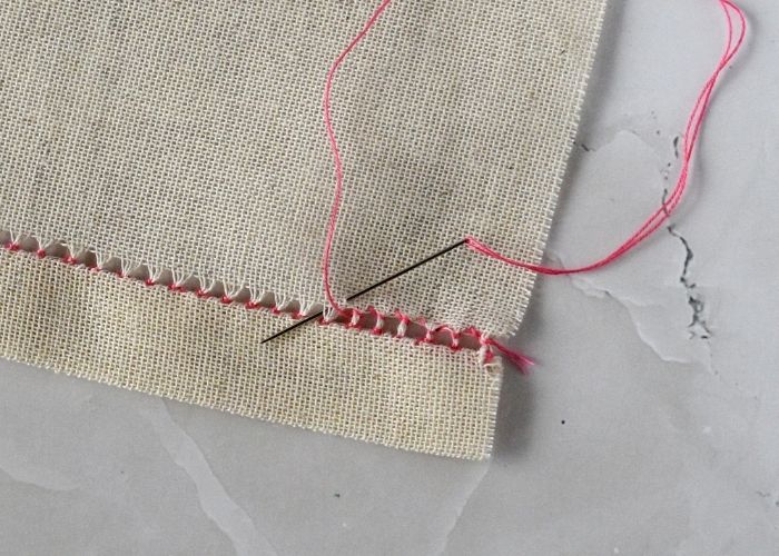 Tutorial per il ricamo a punto ladder Step16 image