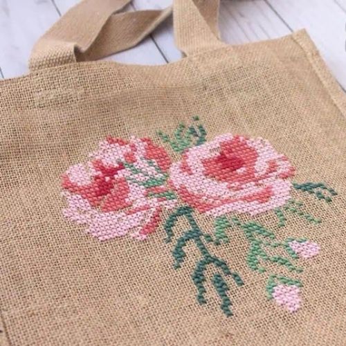 Rose cross stitch pattern by Cutesy Crafts