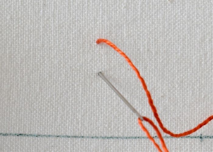 Sienese Stitch hand embroidery tutorial step 1 image