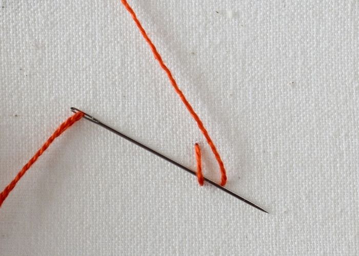 Sienese Stitch hand embroidery tutorial step 3 image