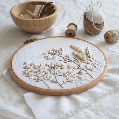 Wildflowers - flower embroidery designs for beginners by whynotstitching