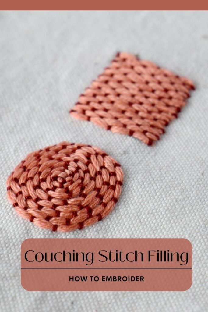 Fill Any Shape With Couching Stitch PIN image