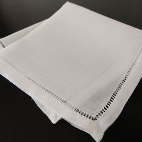 100% lino con orlo a giorno bianco su Etsy image
