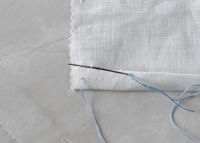 Catch Stitch hand sewing tutorial step3 image
