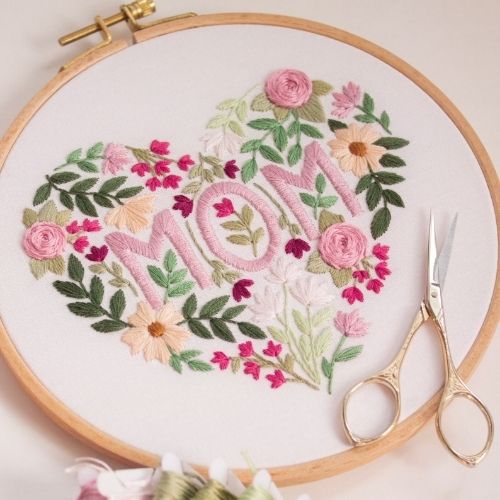 Fiori per la mamma, immagine dello schema di ricamo