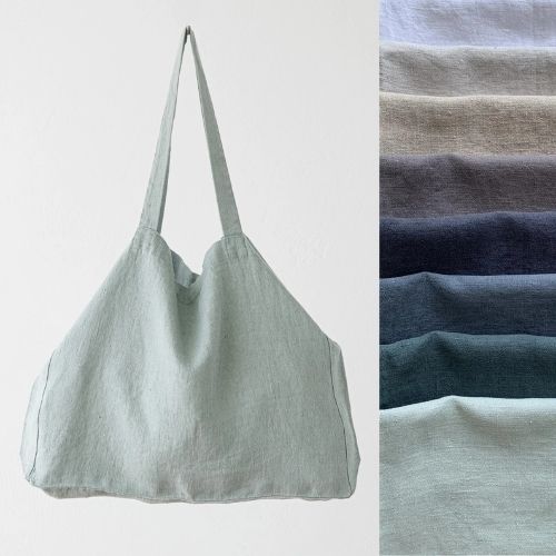 Borsa di lino pesante in vari colori su Etsy image