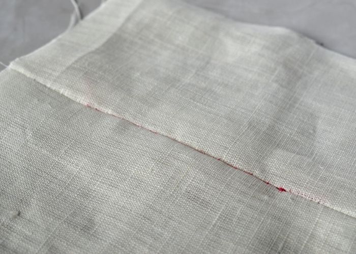 Ladder Stitch Hand Sewing finished seam image