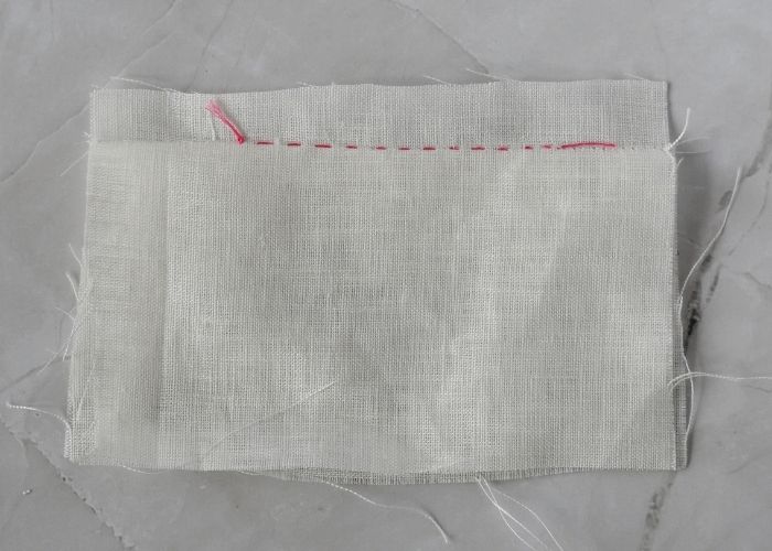 Ladder Stitch Hand Sewing inside of the seam image