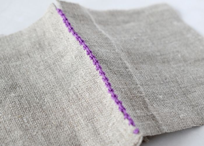 Palestrina Stitch for Fabric Edges sampler image
