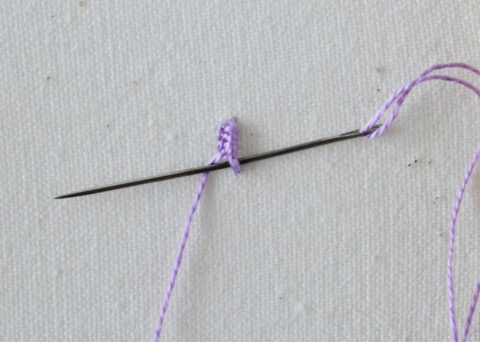 Buttonhole Bar Stitch hand embroidery tutorial step 5 image