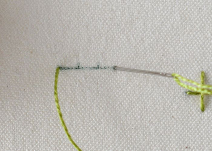 Chinese Cross Stitch hand embroidery tutrial step1 image
